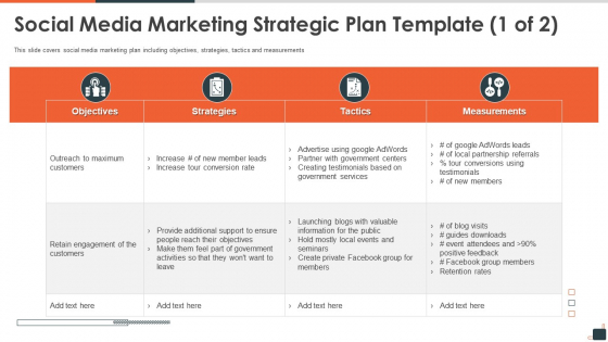 Social Media Investor Funding Pitch Deck Social Media Marketing Strategic Plan Template Graphics PDF
