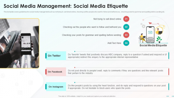 Social Media Management Social Media Etiquette Introduction PDF Social Media Management Social Media Etiquette Introduction PDF