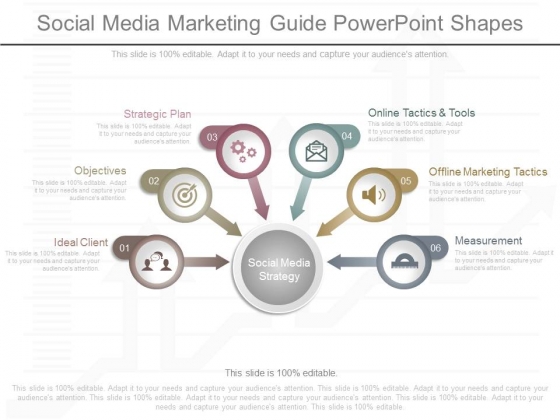 Social Media Marketing Guide Powerpoint Shapes