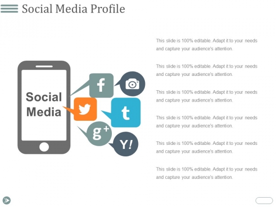 Social Media Profile Ppt PowerPoint Presentation Icon Show