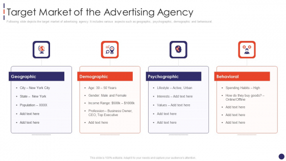 Social Network Firm Pitch Deck Target Market Of The Advertising Agency Graphics PDF Social Network Firm Pitch Deck Target Market Of The Advertising Agency Graphics PDF