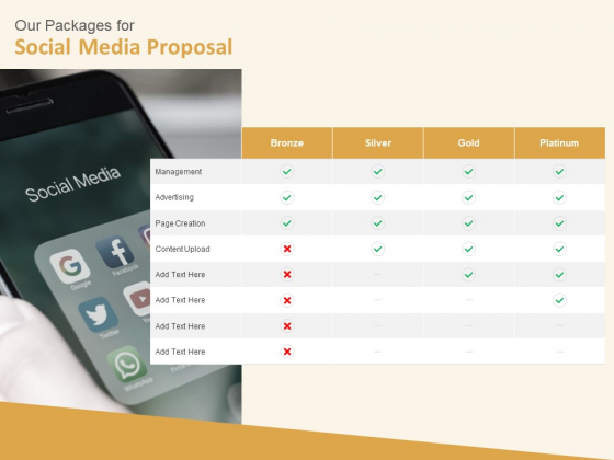 Social Network Our Packages For Social Media Proposal Silver Ppt Infographic Template Slide Download PDF Social Network Our Packages For Social Media Proposal Silver Ppt Infographic Template Slide Download PDF