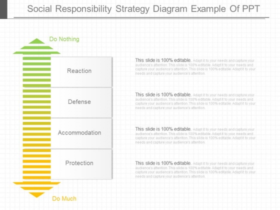 Social Responsibility Strategy Diagram Example Of Ppt