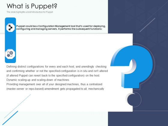 Software Configuration Management And Deployment Tool What Is Puppet Ppt Model Elements PDF Software Configuration Management And Deployment Tool What Is Puppet Ppt Model Elements PDF