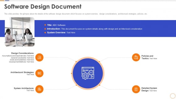 Software Design Document Ppt File Format PDF