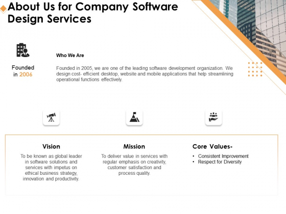 Software Development About Us For Company Software Design Services Ppt Diagrams PDF Software Development About Us For Company Software Design Services Ppt Diagrams PDF