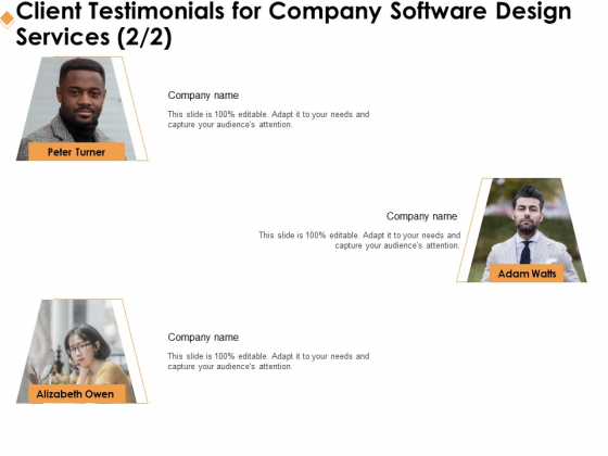 Software Development Client Testimonials For Company Software Design Services Company Mockup PDF Software Development Client Testimonials For Company Software Design Services Company Mockup PDF
