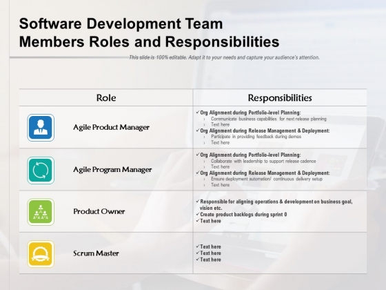 Software Development Team Members Roles And Responsibilities Ppt PowerPoint Presentation File Gallery PDF Software Development Team Members Roles And Responsibilities Ppt PowerPoint Presentation File Gallery PDF