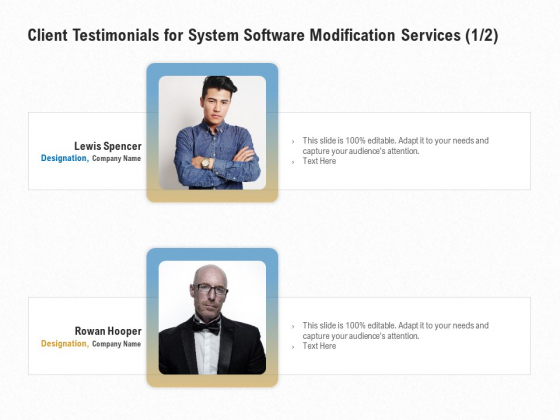 Software Maintenance Client Testimonials For System Software Modification Services Management Download PDF Software Maintenance Client Testimonials For System Software Modification Services Management Download PDF