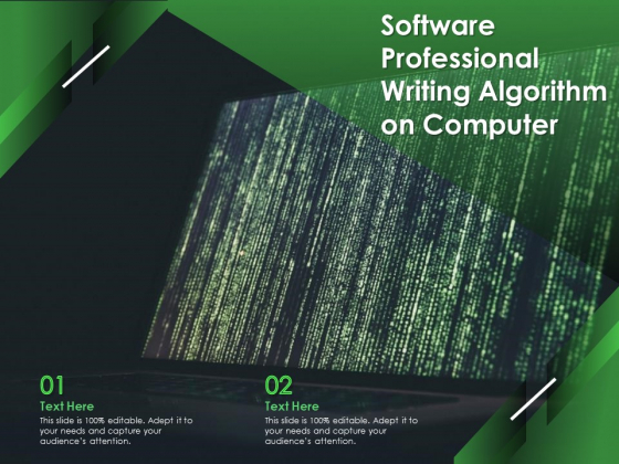 Software Professional Writing Algorithm On Computer Ppt PowerPoint Presentation File Influencers PDF Software Professional Writing Algorithm On Computer Ppt PowerPoint Presentation File Influencers PDF