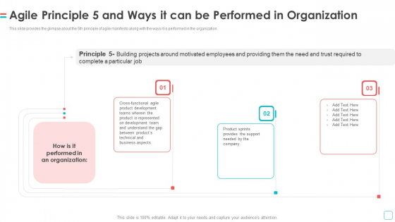 Software Publication Agile Principle 5 And Ways It Can Be Performed In Organization Pictures PDF Software Publication Agile Principle 5 And Ways It Can Be Performed In Organization Pictures PDF
