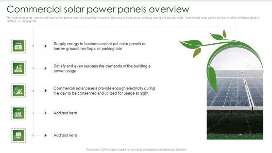 Solar Energy System IT Commercial Solar Power Panels Overview Microsoft PDF
