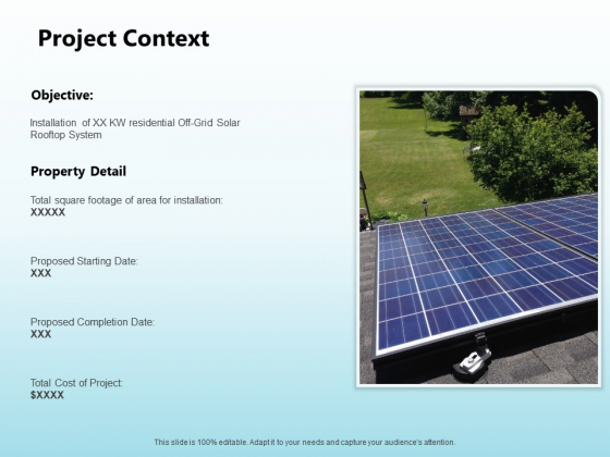 Solar Power Plant Technical Project Context Ppt Styles Summary PDF