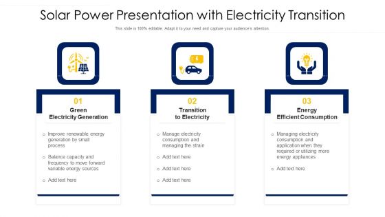 Solar Power Presentation With Electricity Transition Ppt PowerPoint Presentation Gallery Mockup PDF Solar Power Presentation With Electricity Transition Ppt PowerPoint Presentation Gallery Mockup PDF