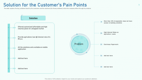 Solution For The Customers Pain Points Ppt Summary Topics PDF