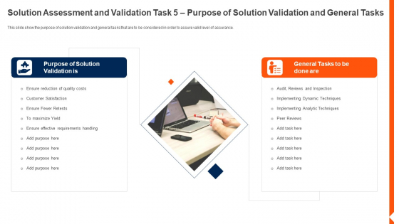 Solution Monitoring Verification Solution Assessment And Validation Validation General Background PDF