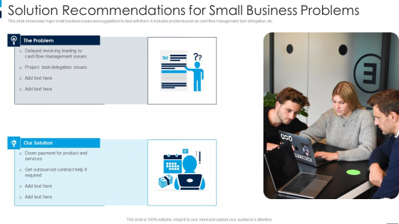 Solution Recommendations For Small Business Problems Pictures PDF