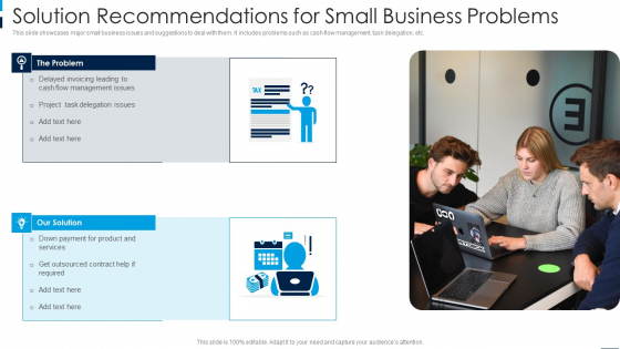 Solution Recommendations For Small Business Problems Pictures PDF Solution Recommendations For Small Business Problems Pictures PDF