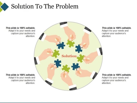 Solution To The Problem Ppt PowerPoint Presentation Icon Slides