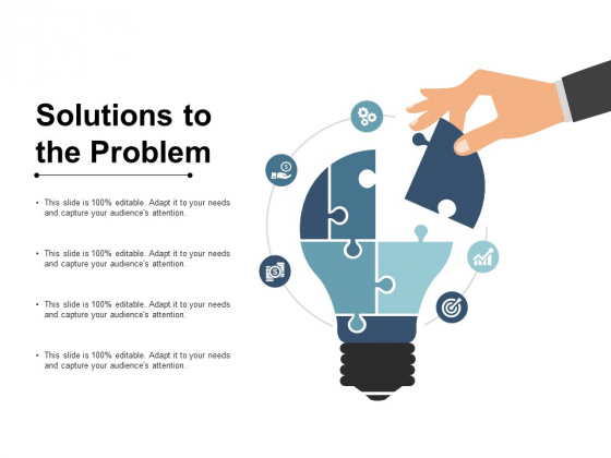 Solutions To The Problem Ppt PowerPoint Presentation Icon Influencers