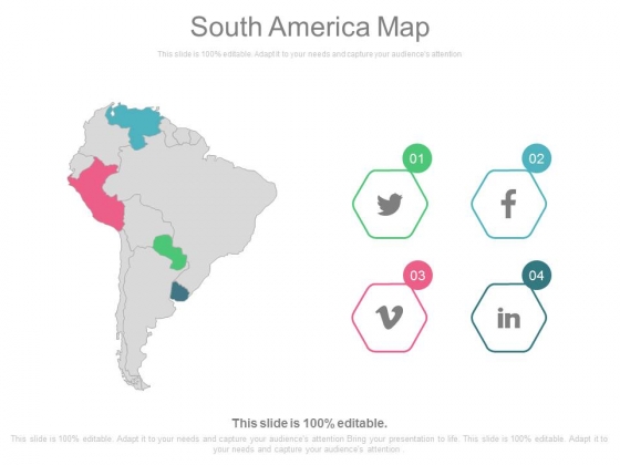 South America Map Ppt Slides South America Map Ppt Slides