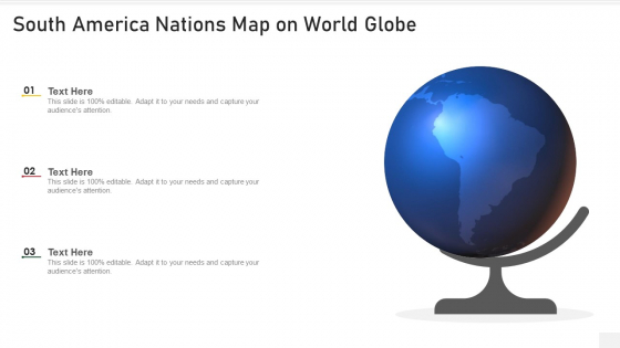 South America Nations Map On World Globe Information PDF