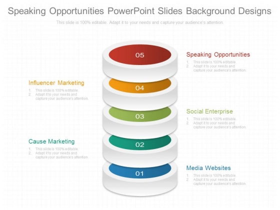 Speaking Opportunities Powerpoint Slides Background Designs
