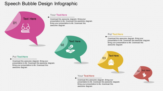 Speech Bubble Design Infographic PowerPoint Template Speech Bubble Design Infographic PowerPoint Template