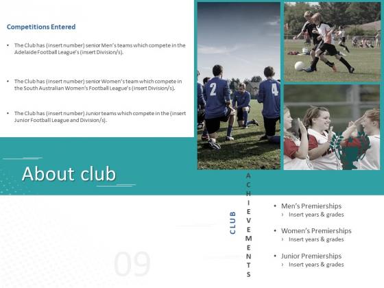 Sponsor Brands In Sports About Club Ppt File Graphics Template PDF