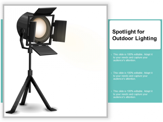 Spotlight For Outdoor Lighting Ppt Powerpoint Presentation Portfolio Background Designs Spotlight For Outdoor Lighting Ppt Powerpoint Presentation Portfolio Background Designs
