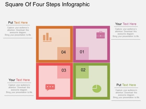 Square Of Four Steps Infographic Powerpoint Templates Square Of Four Steps Infographic Powerpoint Templates