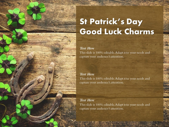 St Patricks Day Good Luck Charms Ppt PowerPoint Presentation File Gallery St Patricks Day Good Luck Charms Ppt PowerPoint Presentation File Gallery