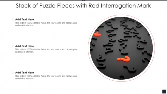 Stack Of Puzzle Pieces With Red Interrogation Mark Slides PDF Stack Of Puzzle Pieces With Red Interrogation Mark Slides PDF