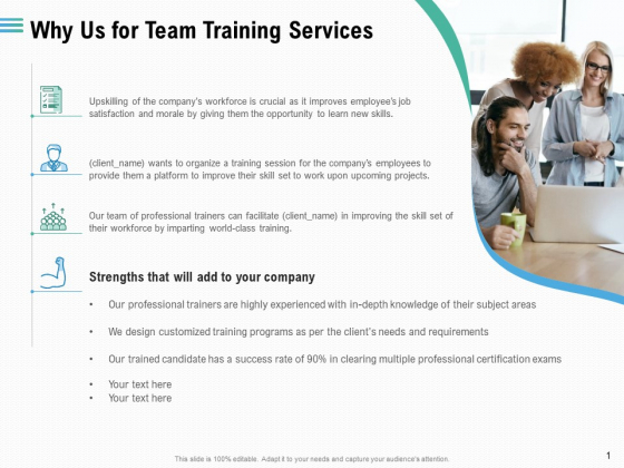 Staff Engagement Training And Development Why Us For Team Training Services Demonstration PDF Staff Engagement Training And Development Why Us For Team Training Services Demonstration PDF