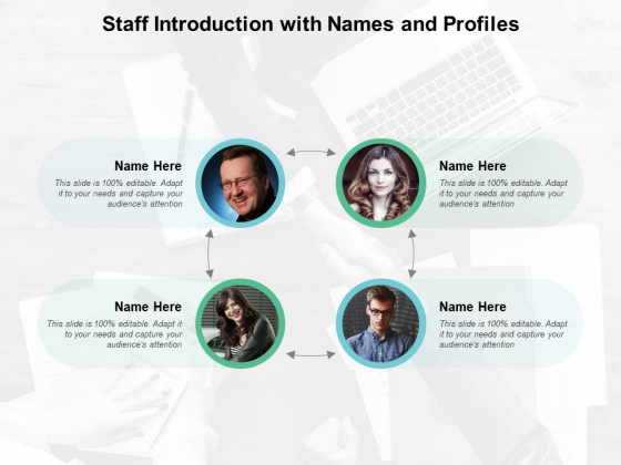 Staff Introduction With Names And Profiles Ppt Powerpoint Presentation Slides Deck