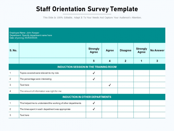 Staff Orientation Survey Template Ppt PowerPoint Presentation File Show PDF Staff Orientation Survey Template Ppt PowerPoint Presentation File Show PDF