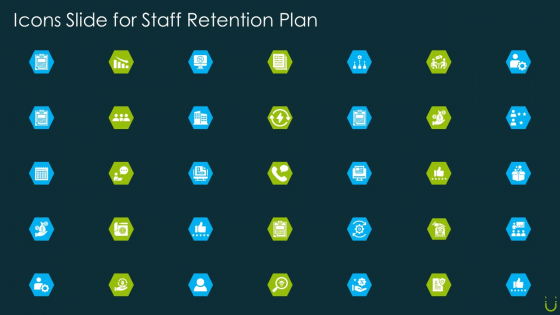 Staff Retention Plan Icons Slide For Staff Retention Plan Ppt Infographics Graphics Download PDF