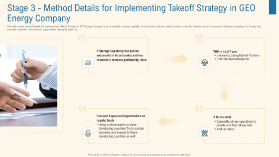 Stage 3 Method Details For Implementing Takeoff Strategy In Geo Energy Company Introduction PDF Stage 3 Method Details For Implementing Takeoff Strategy In Geo Energy Company Introduction PDF