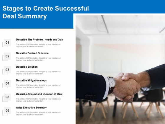 Stages To Create Successful Deal Summary Ppt PowerPoint Presentation Gallery Graphics Example PDF Stages To Create Successful Deal Summary Ppt PowerPoint Presentation Gallery Graphics Example PDF