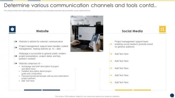 Stakeholder Communication Program Determine Various Communication Channels And Tools Contd Template PDF Stakeholder Communication Program Determine Various Communication Channels And Tools Contd Template PDF
