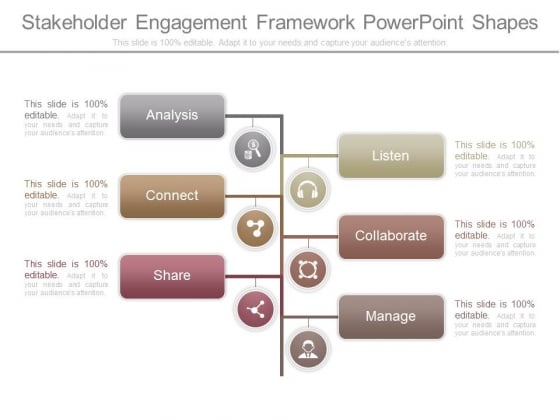 Stakeholder Engagement Framework Powerpoint Shapes Stakeholder Engagement Framework Powerpoint Shapes