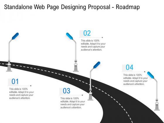 Standalone Web Page Designing Proposal Roadmap Ideas PDF