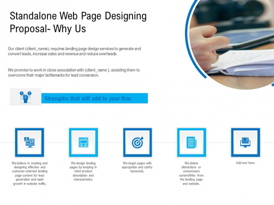 Standalone Web Page Designing Proposal Why Us Background PDF Standalone Web Page Designing Proposal Why Us Background PDF