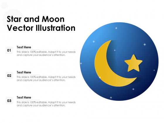 Star And Moon Vector Illustration Ppt PowerPoint Presentation Gallery Elements
