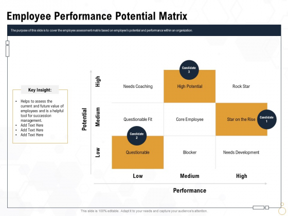 Star Employee Employee Performance Potential Matrix Ppt Outline Styles PDF