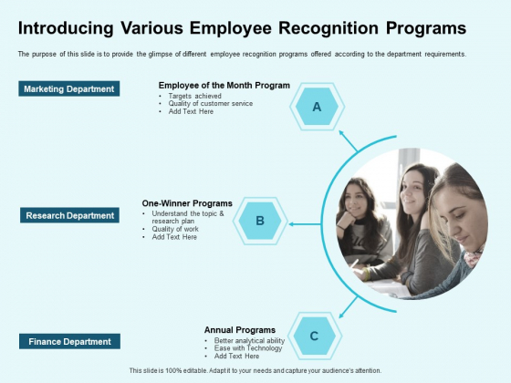 Star Performer Introducing Various Employee Recognition Programs Mockup PDF