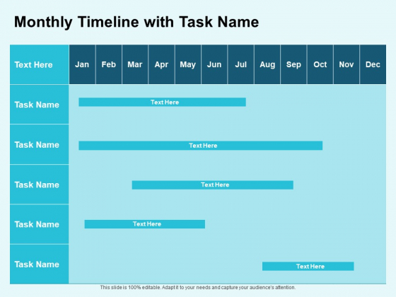 Star Performer Monthly Timeline With Task Name Ppt Infographic Template Mockup PDF