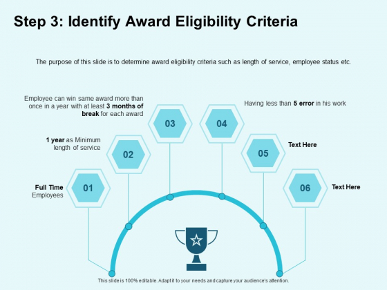 Star Performer Step 3 Identify Award Eligibility Criteria Ppt Outline Grid PDF