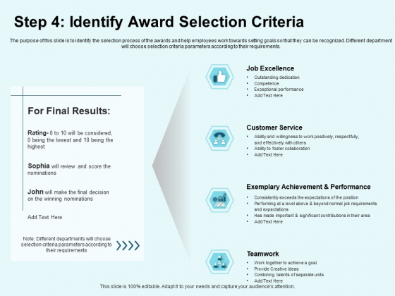 Star Performer Step 4 Identify Award Selection Criteria Ppt Show Demonstration PDF
