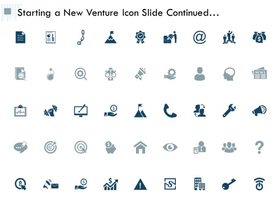 Starting A New Venture Icon Slide Continued Management Ppt PowerPoint Presentation Model Inspiration Starting A New Venture Icon Slide Continued Management Ppt PowerPoint Presentation Model Inspiration